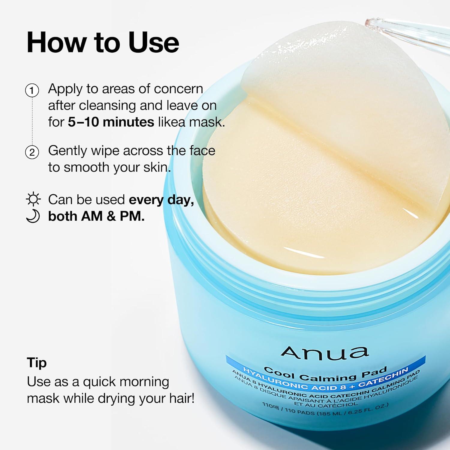 image:imageAnua Niacinamide 5 TXA Toner Pads Hydrating Facial Pad for Daily Care Undereye with Tranexamic acid Korean Skin Care 210ml 60 PadsCatechin