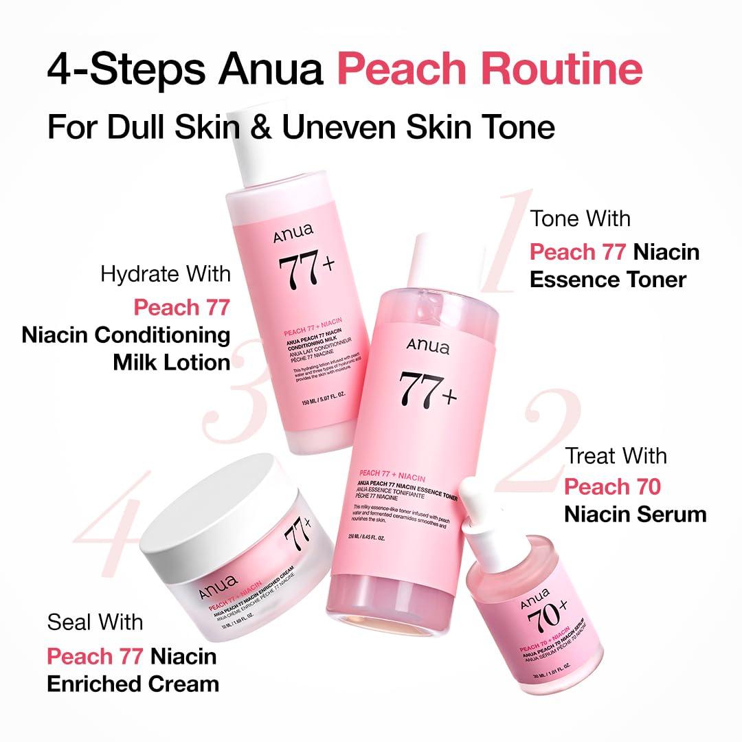 image:imageAnua Peach 70 Niacinamide Serum 30ml brightening hydrating face serumdaily clean beauty 101 fl oz