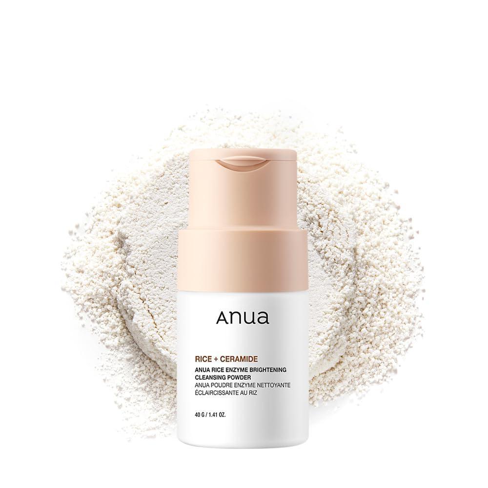 image:imageANUA RICE ENZYME BRIGHTENING CLEANSING POWDER Rice Mask Ceramide Gentle Face Wash for Brightening Radiant Skin Facial Cleanser for Dry Skin Korean Skincare Fragrance Free 40g141floz
