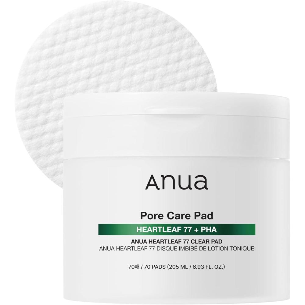 image:imageAnua Niacinamide 5 TXA Toner Pads Hydrating Facial Pad for Daily Care Undereye with Tranexamic acid Korean Skin Care 210ml 60 PadsHeartleaf