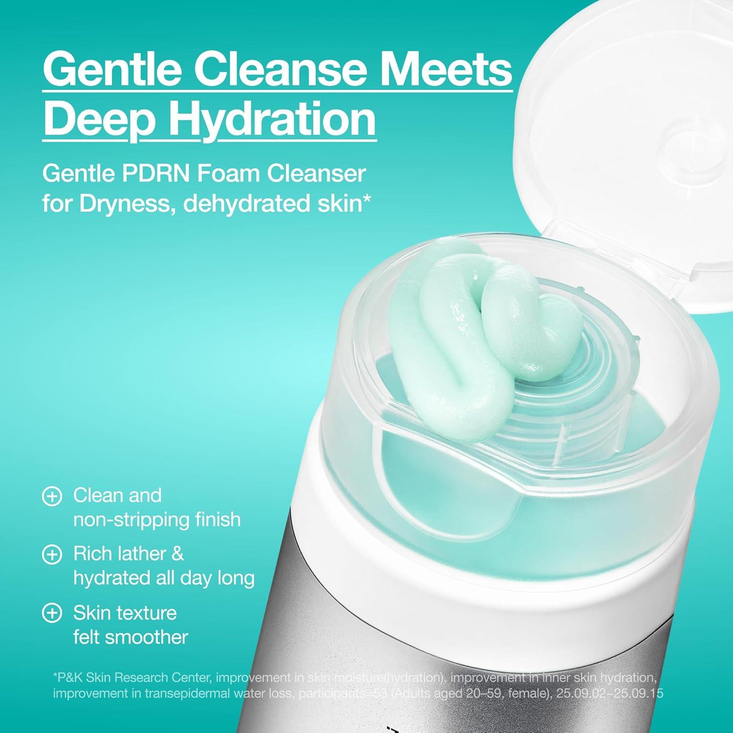 image:imageANUA PDRN Hyaluronic Acid Moisturizing Cleansing Foam Hydrating Facial Cleanser for Dry Skin Daily Gentle Face Wash with Salmon DNA Balancing amp Pore Care Korean Skincare 507 fl oz