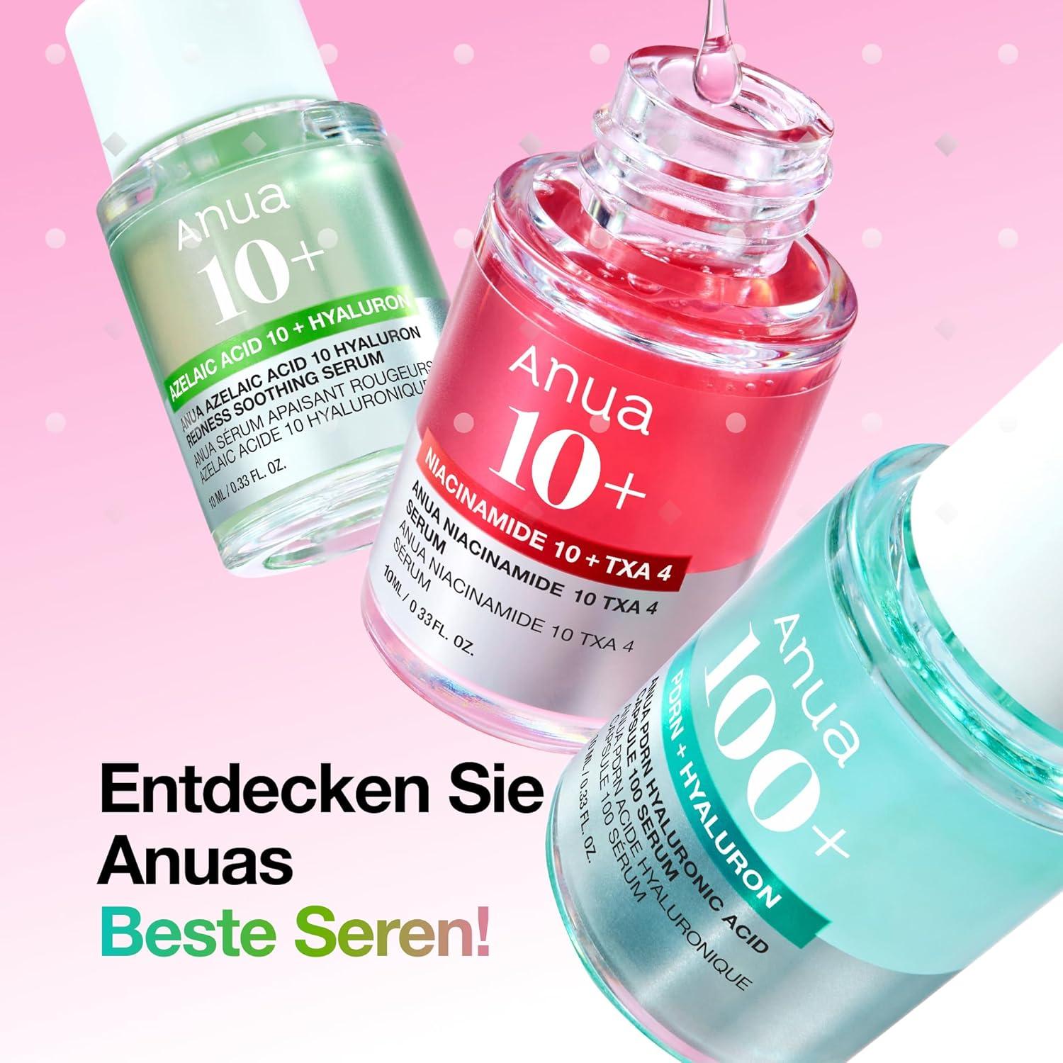 image:imageAnua Serum Discovery Trio Mini Face Serum Travel Size Kit with Hyaluronic Acid Niacinamide amp Azelaic Acid Hydrating Soothing Gift Set for Women Korean Skincare Set 10ml033floz 3EA