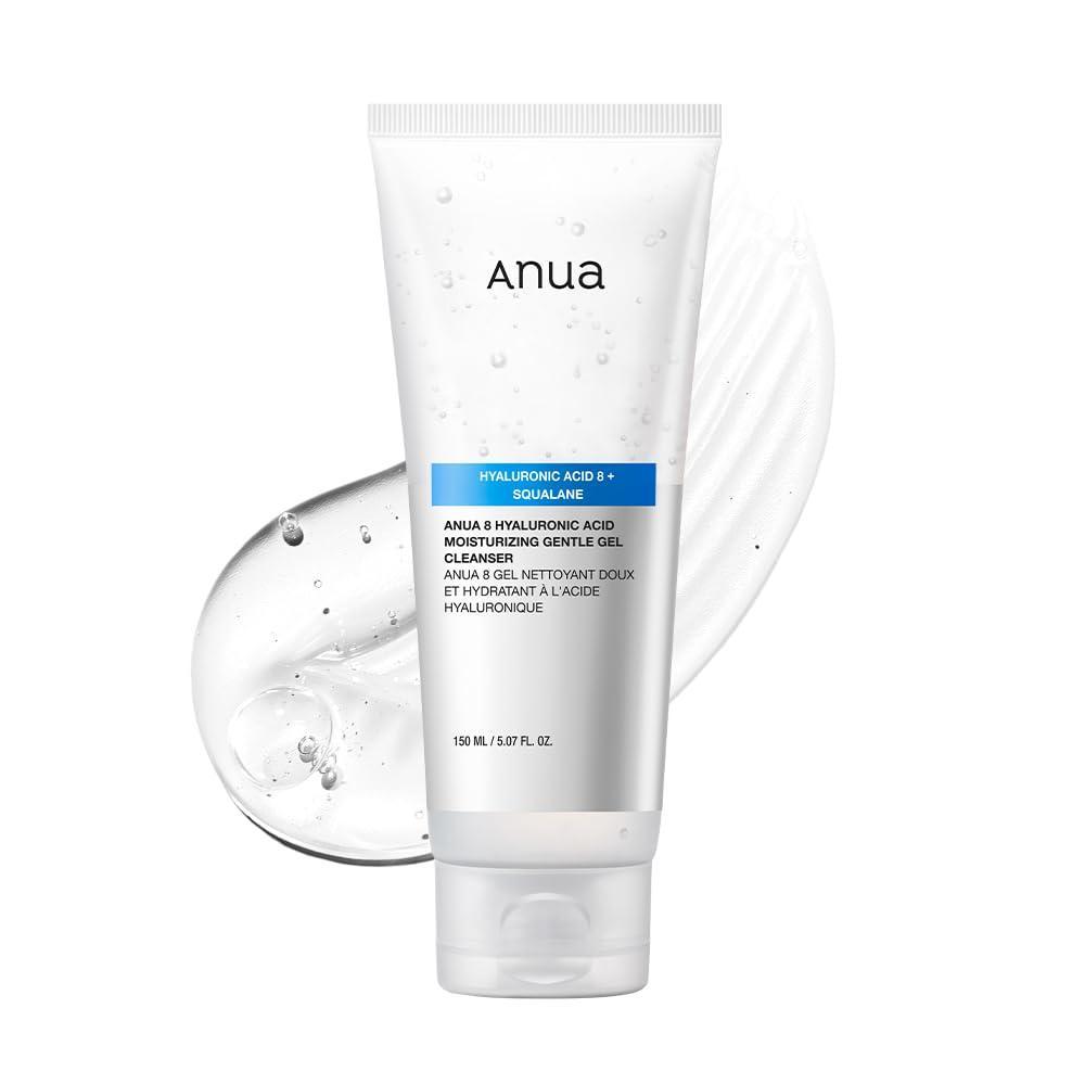 image:imageANUA Moisturizing Gentle Gel Cleanser Hyaluronic Acid Squalane Ceramide Foaming Facial Korean Cleanser pH Balance Daily Hydrating Face Wash Korean Skincare 150ml507fl oz