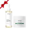 Auna Deep Pore Treatment Duo Heartleaf Pore Control Cleansing Oil, Heartleaf 77 Toner Pad, Exfoliating Facial Pads, After-Cleansing for Gentle Facial Care, Korean Skincare Set