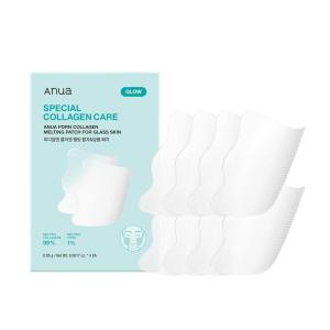 ANUA Salmon DNA PDRN Collagen Melting Patch for Glass skin, Instant Melting Thin Collagen Patch, Firming & Plumping for Fine lines, Glow & Hydrating for Smile Lines, Korean Skincare (2 Pairs x 4EA)
