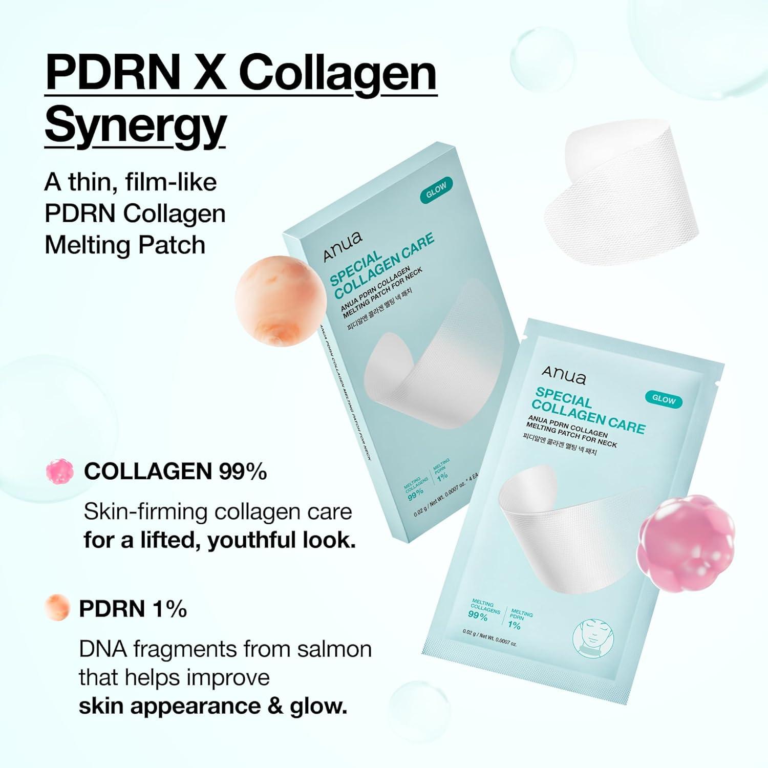 image:imageAnua PDRN Special Neck Routine Glow Spray Serum amp Collagen Patch For neck line Blue Capsule Mist with Salmon DNA Daily multizone care Korean Skincare Set
