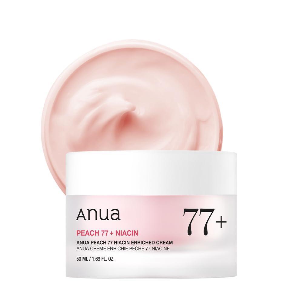 image:imageAnua Peach Niacinamide Cream Face Moisturizer for Dry Skin with Vitamin B12 Collagen Ceramide Panthenol Korean Skin Care for Glass Skin 50ml 169 floz