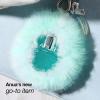 ANUA PDRN Collagen Glow Facial Serum Spray, Fur Keyring, Mini Makeup Friendly Products, Dewy Glass Finish with Cute Face mist with Keychain, Only Keychian Include, Stocking Stuffers For Women